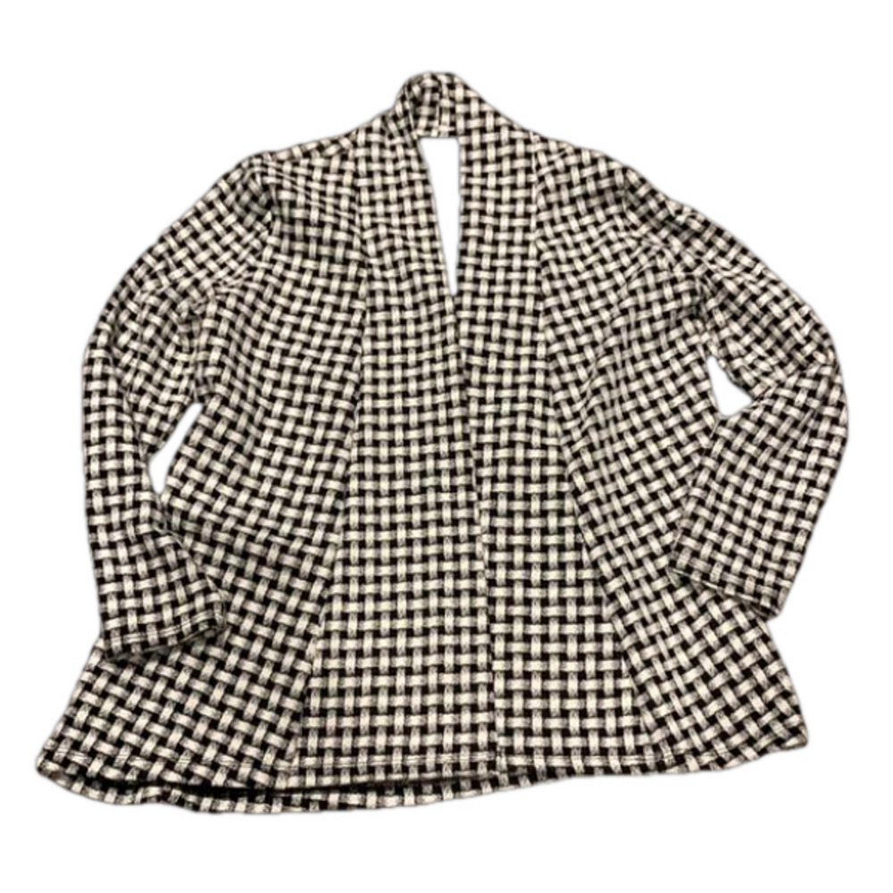 Courtenay Small woven appearance black and white blazer